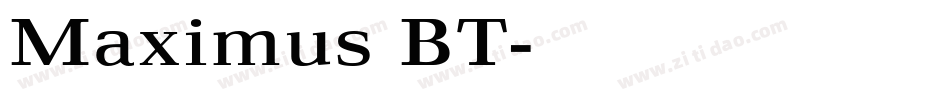 Maximus BT字体转换